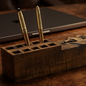 Australian Crocodile Wooden Pen and Pencil Holder