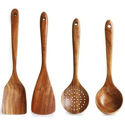 Wooden Kitchen Spoon Set