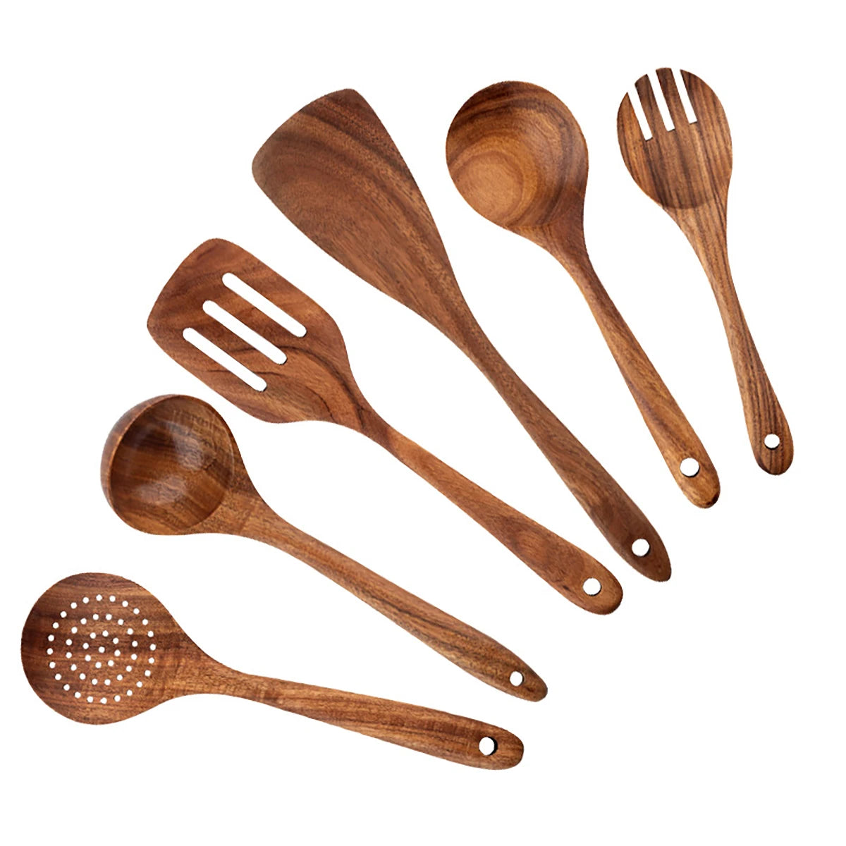 Wooden Kitchen Spoon Set